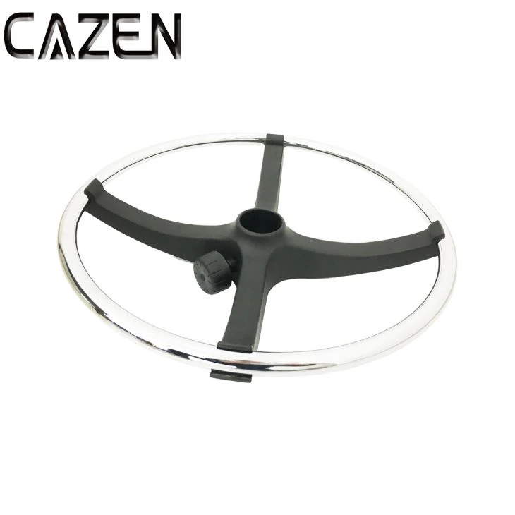 Footrest addasadwy gyda Chrome Ring